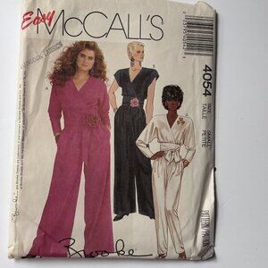 McCall's Pattern 4054 Uncut Brooke Series Jumpsuits (S, 10-12)